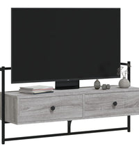 TV-Wandschrank Grau Sonoma 100,5x30x51 cm Holzwerkstoff