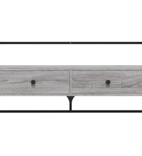 TV-Wandschrank Grau Sonoma 100,5x30x51 cm Holzwerkstoff