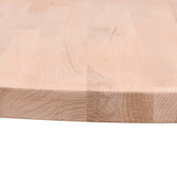 Tischplatte Ø60x4 cm Rund Massivholz Buche