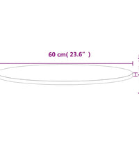 Tischplatte Ø60x1,5 cm Rund Massivholz Buche
