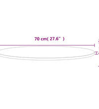 Tischplatte Ø70x1,5 cm Rund Massivholz Buche