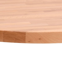 Tischplatte Ø90x1,5 cm Rund Massivholz Buche