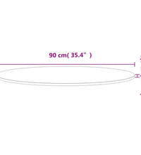Tischplatte Ø90x1,5 cm Rund Massivholz Buche
