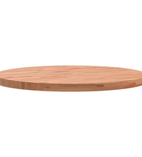 Tischplatte Ø50x2,5 cm Rund Massivholz Buche
