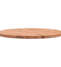 Tischplatte Ø60x2,5 cm Rund Massivholz Buche