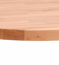 Tischplatte Ø80x4 cm Rund Massivholz Buche