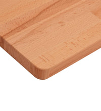 Tischplatte 80x80x1,5 cm Quadratisch Massivholz Buche