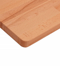 Tischplatte 50x50x2,5 cm Quadratisch Massivholz Buche
