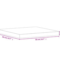 Tischplatte 50x50x4 cm Quadratisch Massivholz Buche