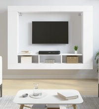 TV-Schrank Weiß 152x22x113 cm Holzwerkstoff