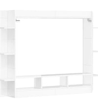 TV-Schrank Hochglanz-Weiß 152x22x113 cm Holzwerkstoff