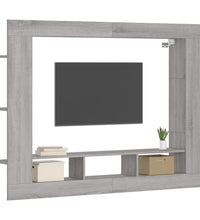 TV-Schrank Grau Sonoma 152x22x113 cm Holzwerkstoff