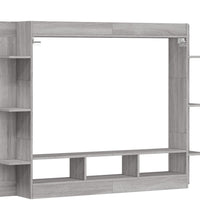 TV-Schrank Grau Sonoma 152x22x113 cm Holzwerkstoff