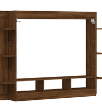 TV-Schrank Braun Eichen-Optik 152x22x113 cm Holzwerkstoff