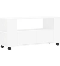 TV-Schrank Weiß 102x34,5x43 cm Holzwerkstoff