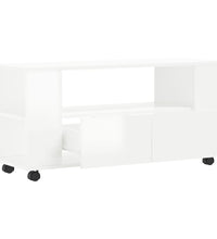 TV-Schrank Hochglanz-Weiß 102x34,5x43 cm Holzwerkstoff