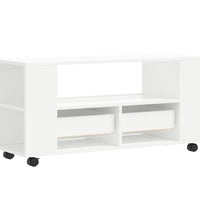 TV-Schrank Hochglanz-Weiß 102x34,5x43 cm Holzwerkstoff