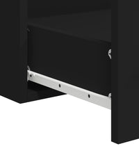 Badschrank mit Spiegel Schwarz Holzwerkstoff