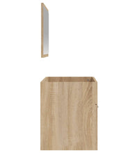 Badschrank mit Spiegel Sonoma-Eiche Holzwerkstoff