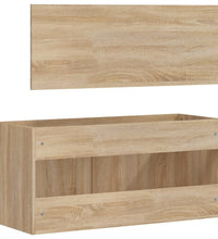 Badschrank mit Spiegel Sonoma-Eiche Holzwerkstoff