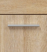 Badschrank mit Spiegel Sonoma-Eiche Holzwerkstoff