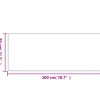 Teppichläufer Sisal-Optik Taupe 80x200 cm