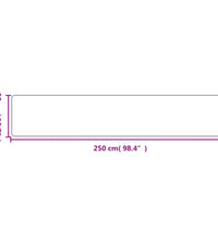 Teppichläufer Sisal-Optik Anthrazit 50x250 cm