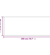 Teppichläufer Sisal-Optik Anthrazit 80x200 cm