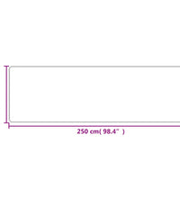 Teppichläufer Sisal-Optik Anthrazit 80x250 cm