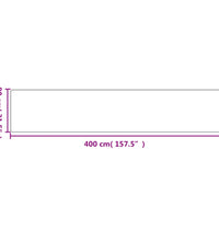 Teppichläufer Sisal-Optik Anthrazit 80x400 cm