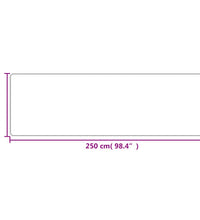 Teppichläufer Sisal-Optik Sandfarben 80x250 cm