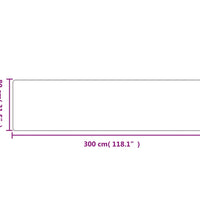 Teppichläufer Sisal-Optik Sandfarben 80x300 cm