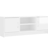 TV-Schrank Hochglanz-Weiß 102x30x37,5 cm Holzwerkstoff