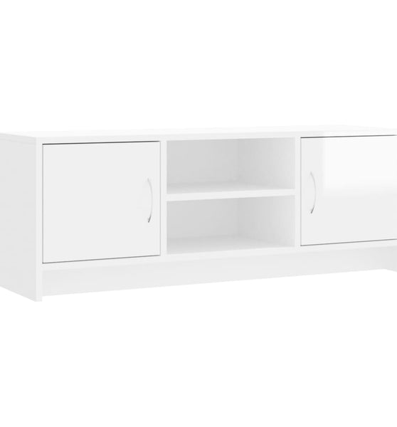 TV-Schrank Hochglanz-Weiß 102x30x37,5 cm Holzwerkstoff