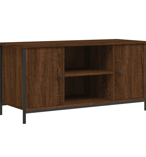 TV-Schrank Braun Eichen-Optik 100x40x50 cm Holzwerkstoff