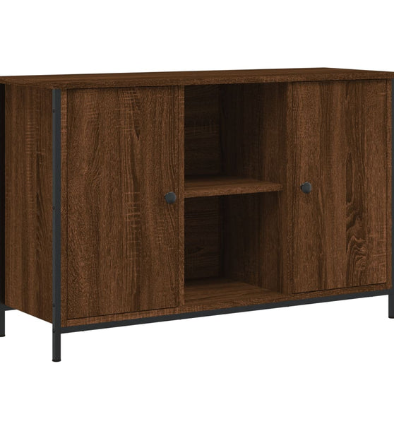 TV-Schrank Braun Eichen-Optik 100x35x65 cm Holzwerkstoff