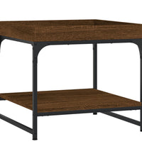 Couchtisch Braun Eichen-Optik 49,5x49,5x45 cm Holzwerkstoff
