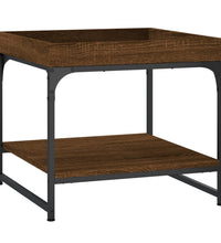 Couchtisch Braun Eichen-Optik 49,5x49,5x45 cm Holzwerkstoff