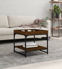 Couchtisch Braun Eichen-Optik 49,5x49,5x45 cm Holzwerkstoff