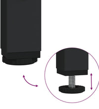 Couchtisch Braun Eichen-Optik 80x80x45 cm Holzwerkstoff Eisen