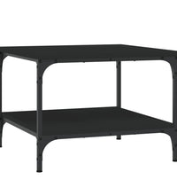 Couchtisch Schwarz 55x55x40 cm Holzwerkstoff