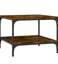 Couchtisch Räuchereiche 55x55x40 cm Holzwerkstoff