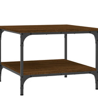 Couchtisch Braun Eichen-Optik 55x55x40 cm Holzwerkstoff