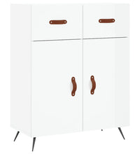 Sideboard Hochglanz-Weiß 69,5x34x90 cm Holzwerkstoff