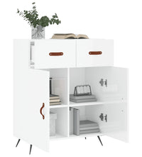 Sideboard Hochglanz-Weiß 69,5x34x90 cm Holzwerkstoff