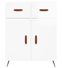Sideboard Hochglanz-Weiß 69,5x34x90 cm Holzwerkstoff