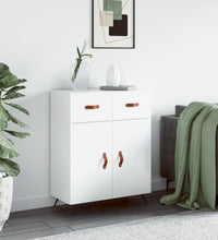 Sideboard Hochglanz-Weiß 69,5x34x90 cm Holzwerkstoff