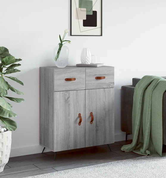 Sideboard Grau Sonoma 69,5x34x90 cm Holzwerkstoff