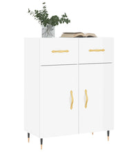 Sideboard Hochglanz-Weiß 69,5x34x90 cm Holzwerkstoff