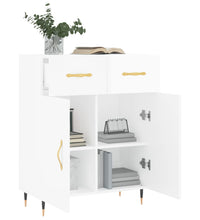 Sideboard Hochglanz-Weiß 69,5x34x90 cm Holzwerkstoff
